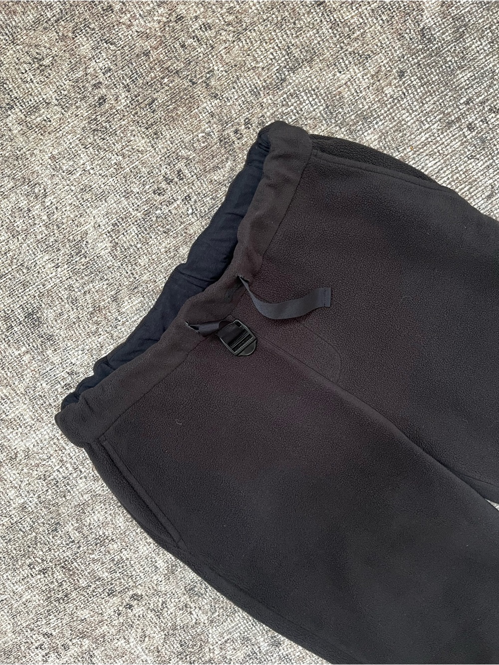 Tentree Fully Thick Black Cozy Warm Fleece Sweatpants M